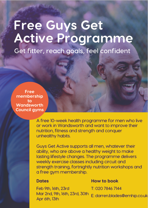 Enable Guys Get Active Programme collaboration with EMHIP - Wandsworth ...